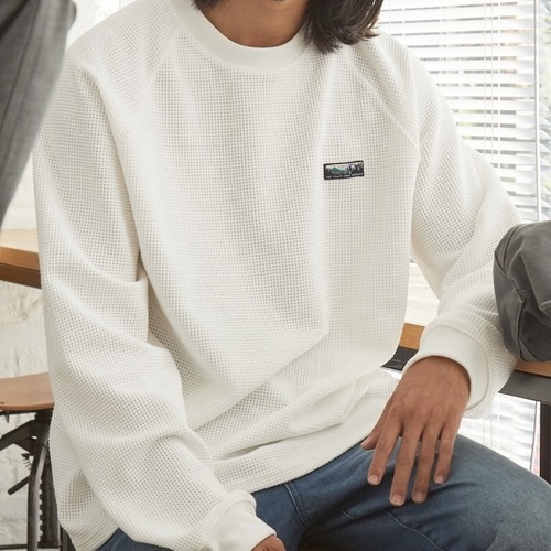 THE CRAFT CREW PRODUCTS 華夫格長袖 圓領 上衣 抗菌防臭材質 重磅