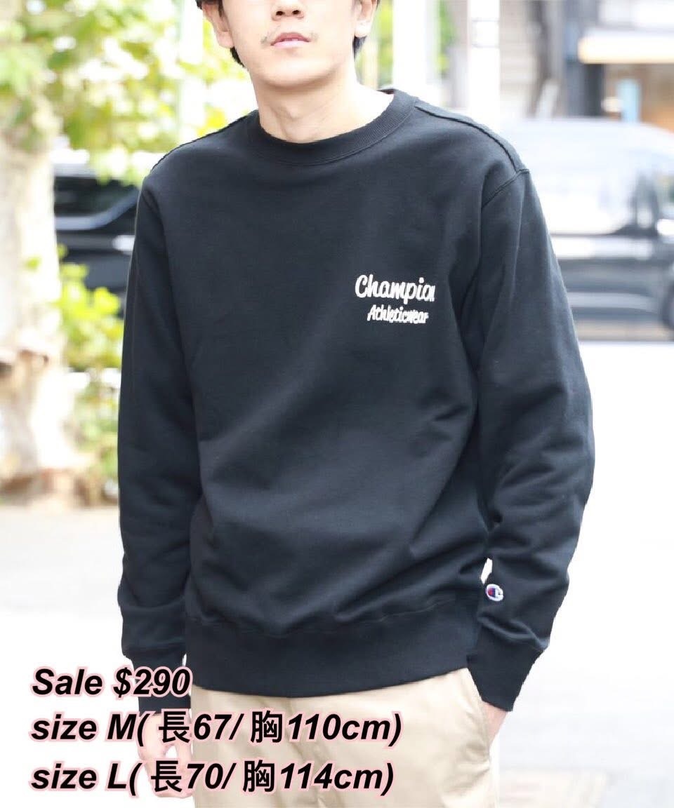 11/10 日本Champion 黑色字母衛衣