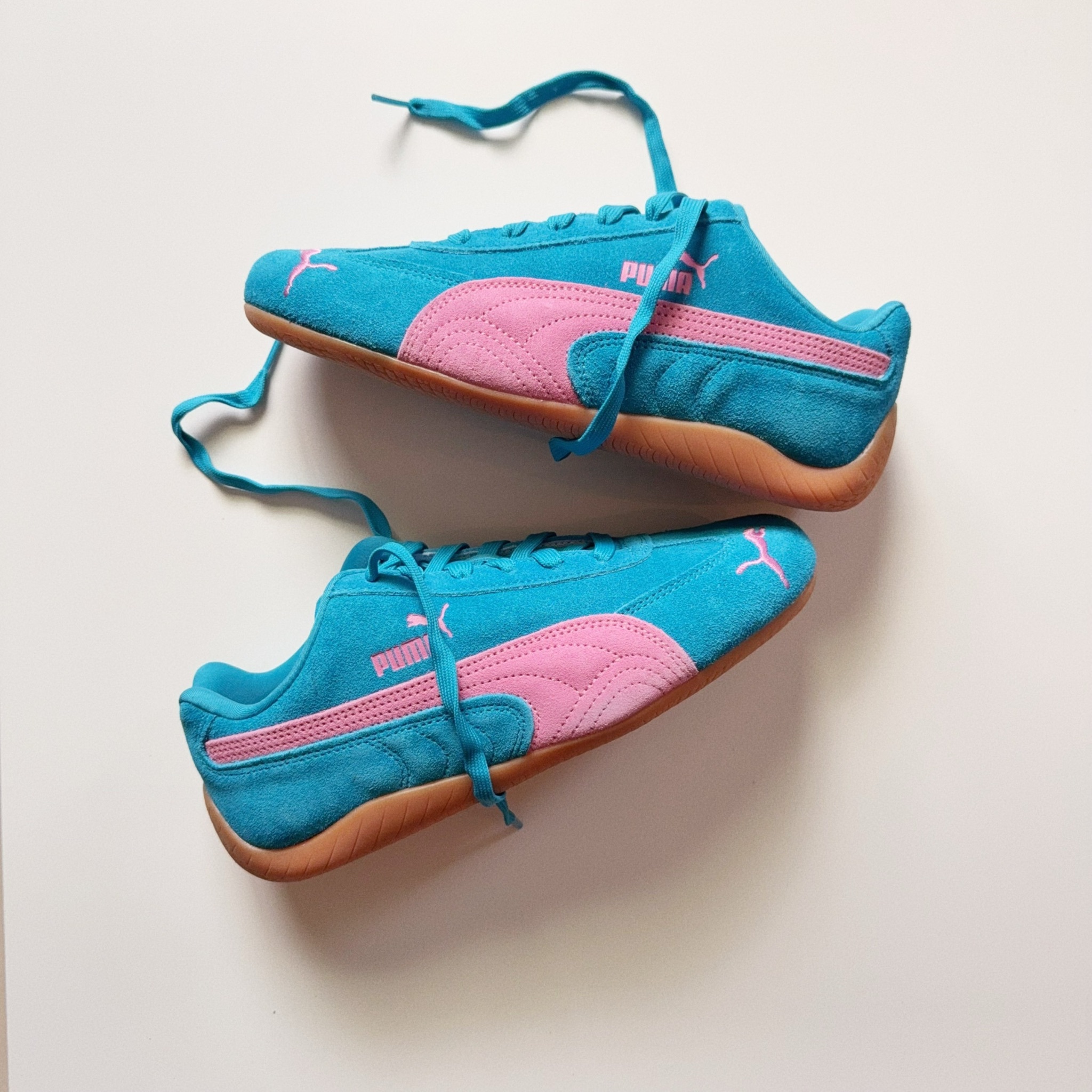 PUMA Speedcat OG 歐洲限定 粉藍焦糖 朴彩英 小Logo 賽車鞋 39884643