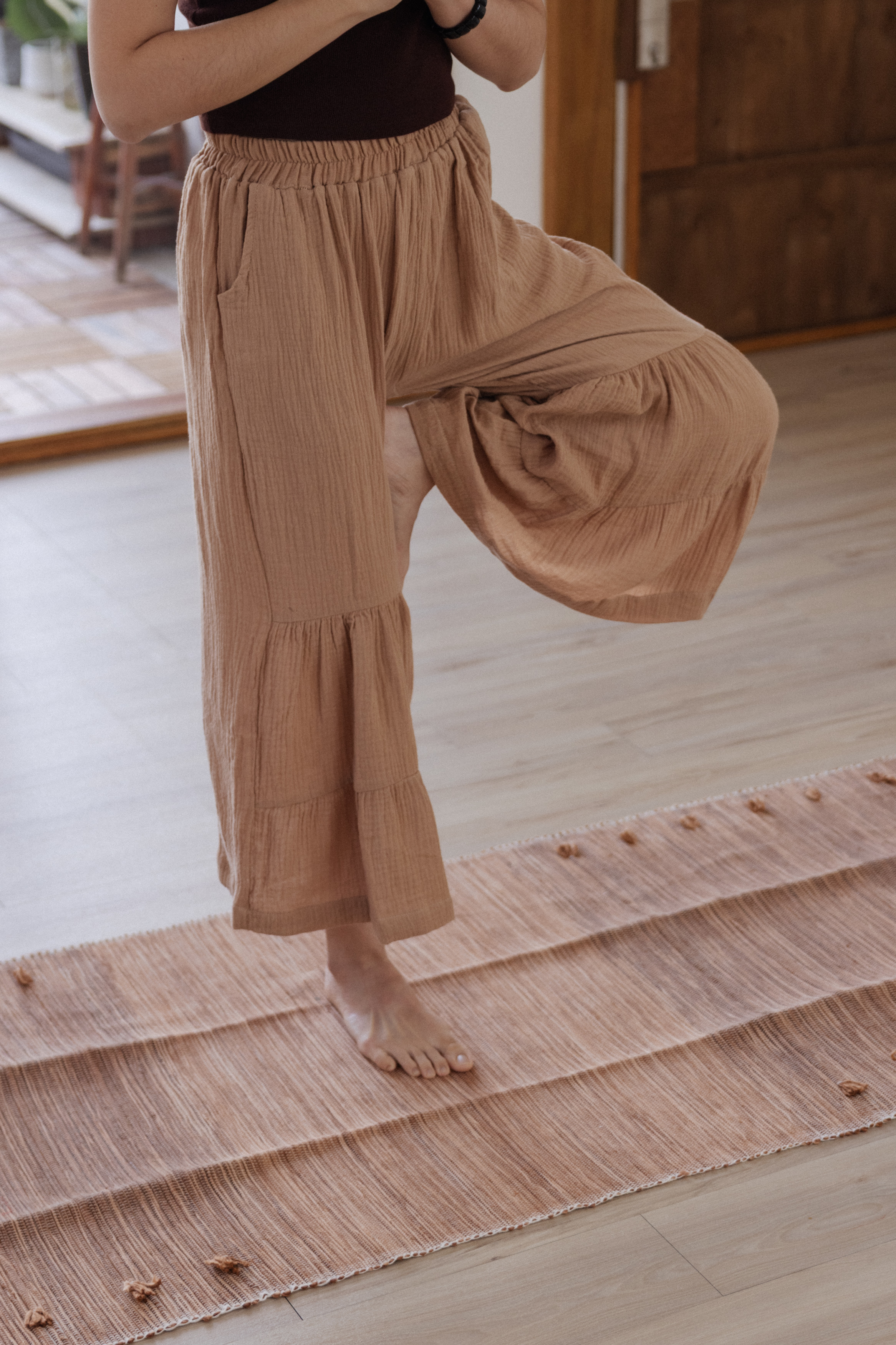 【YOGA】印度手工染織瑜伽墊_大地咖