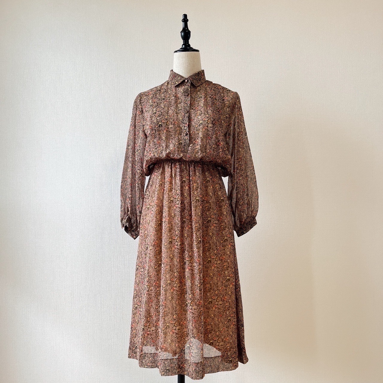 叢林小花古著連身裙