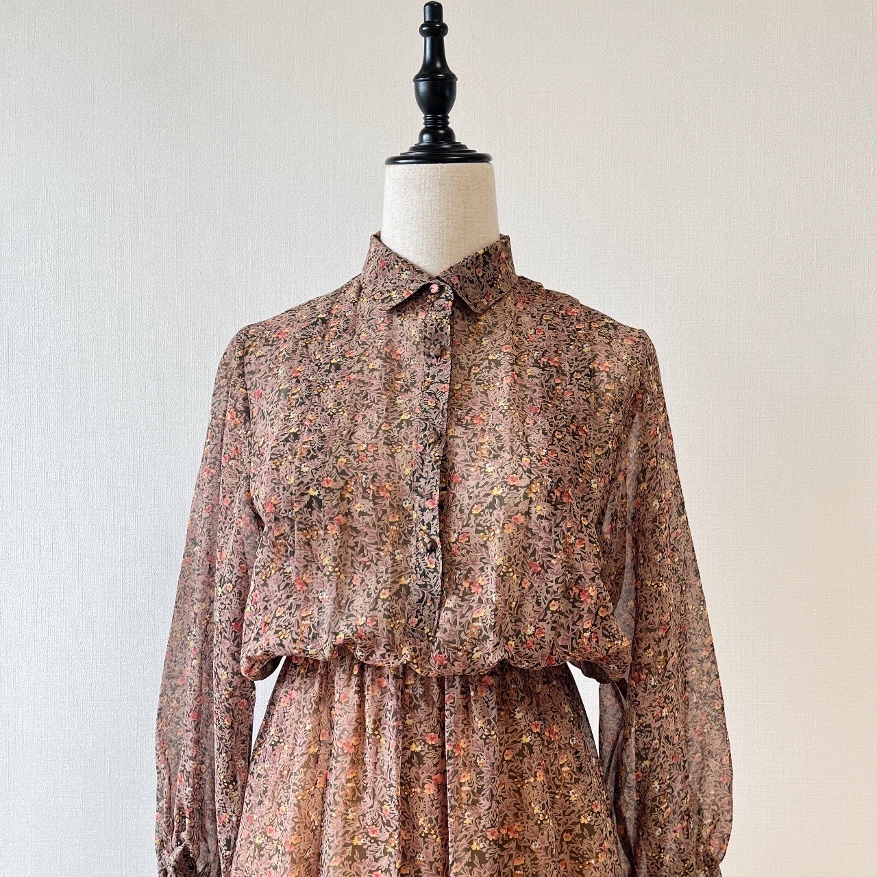 叢林小花古著連身裙