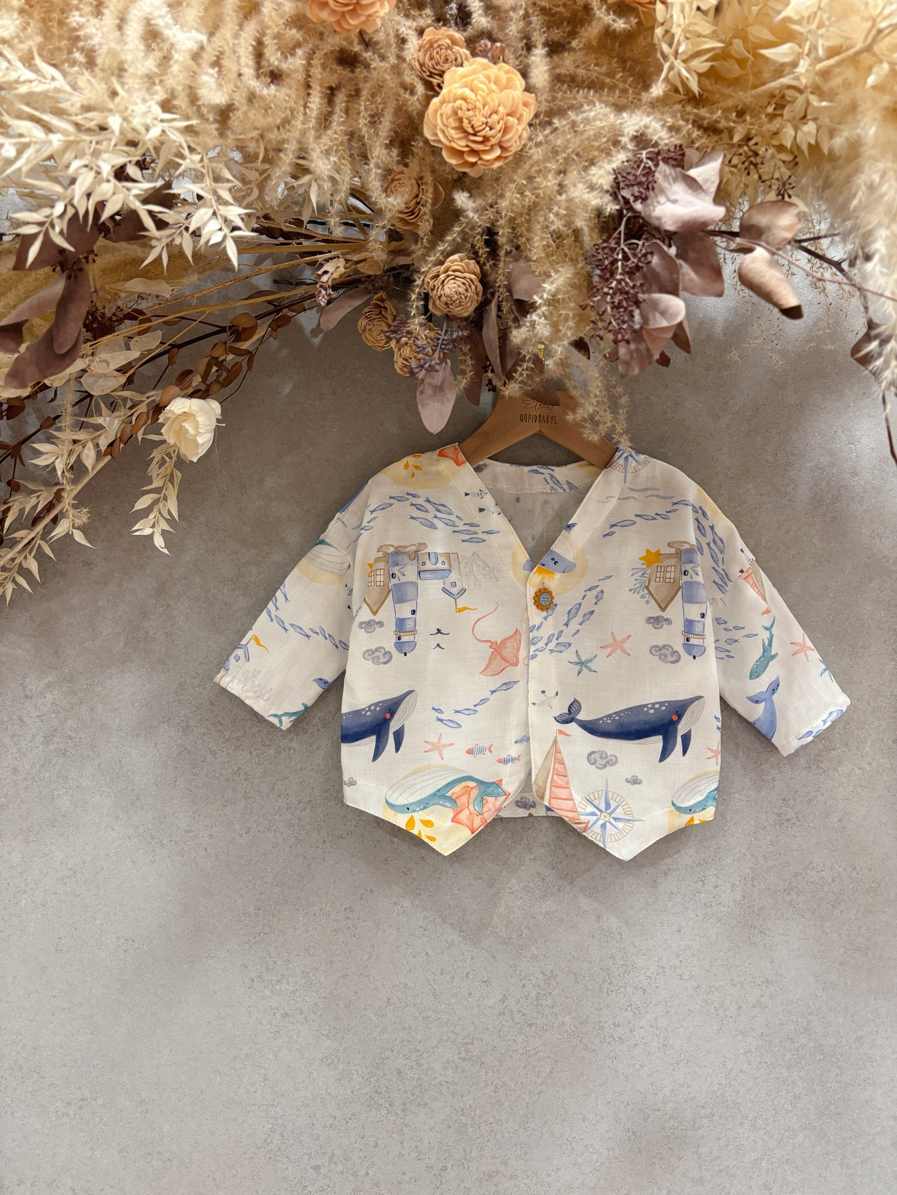 海洋奇緣 八分袖小外套（90）