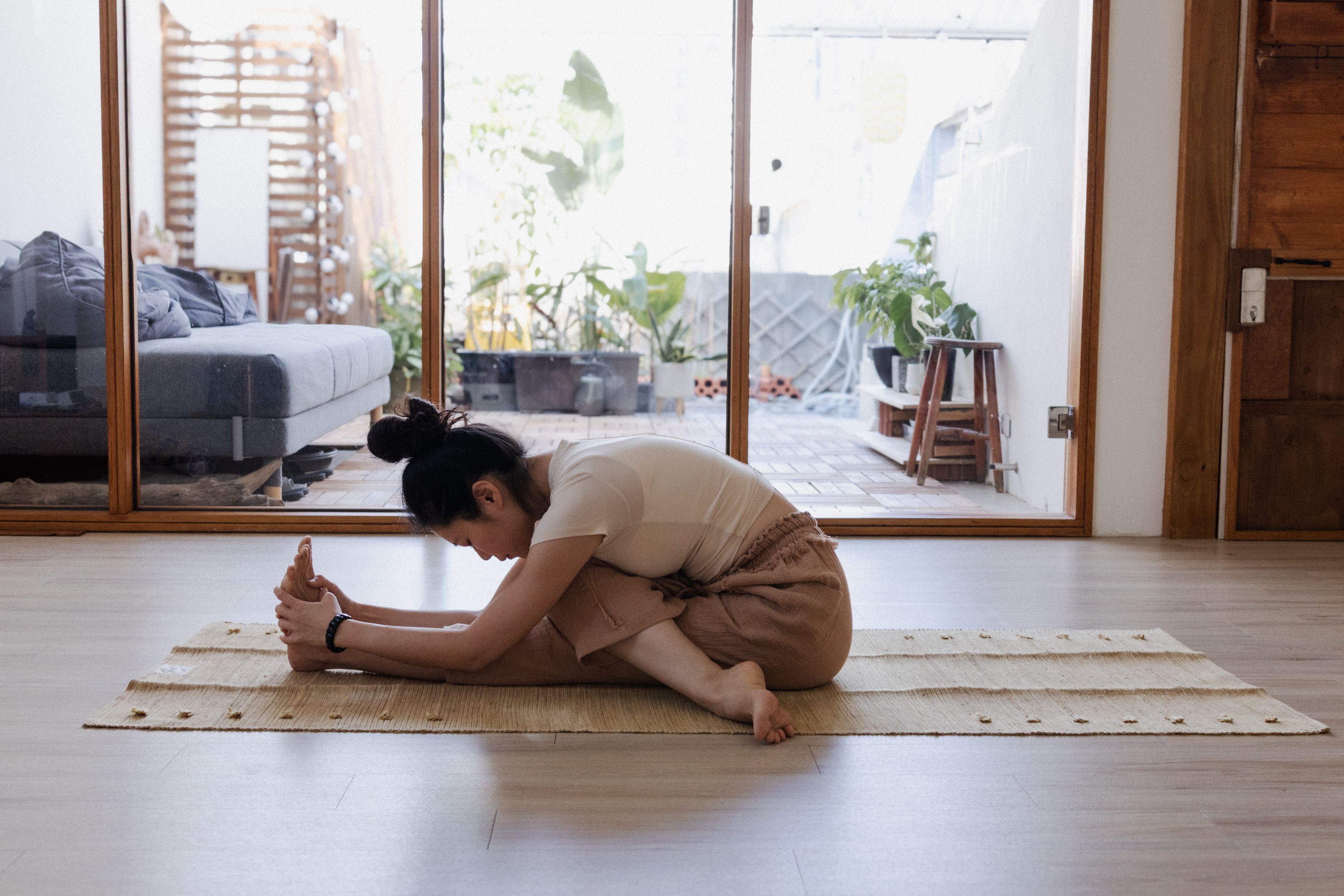 【YOGA】印度手工染織瑜伽墊_大地黃色