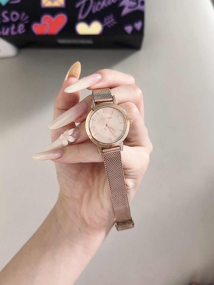 代購-Dickies 手錶 石英機芯  經典圓盤 米蘭編織 極簡輕奢 歐美感女錶