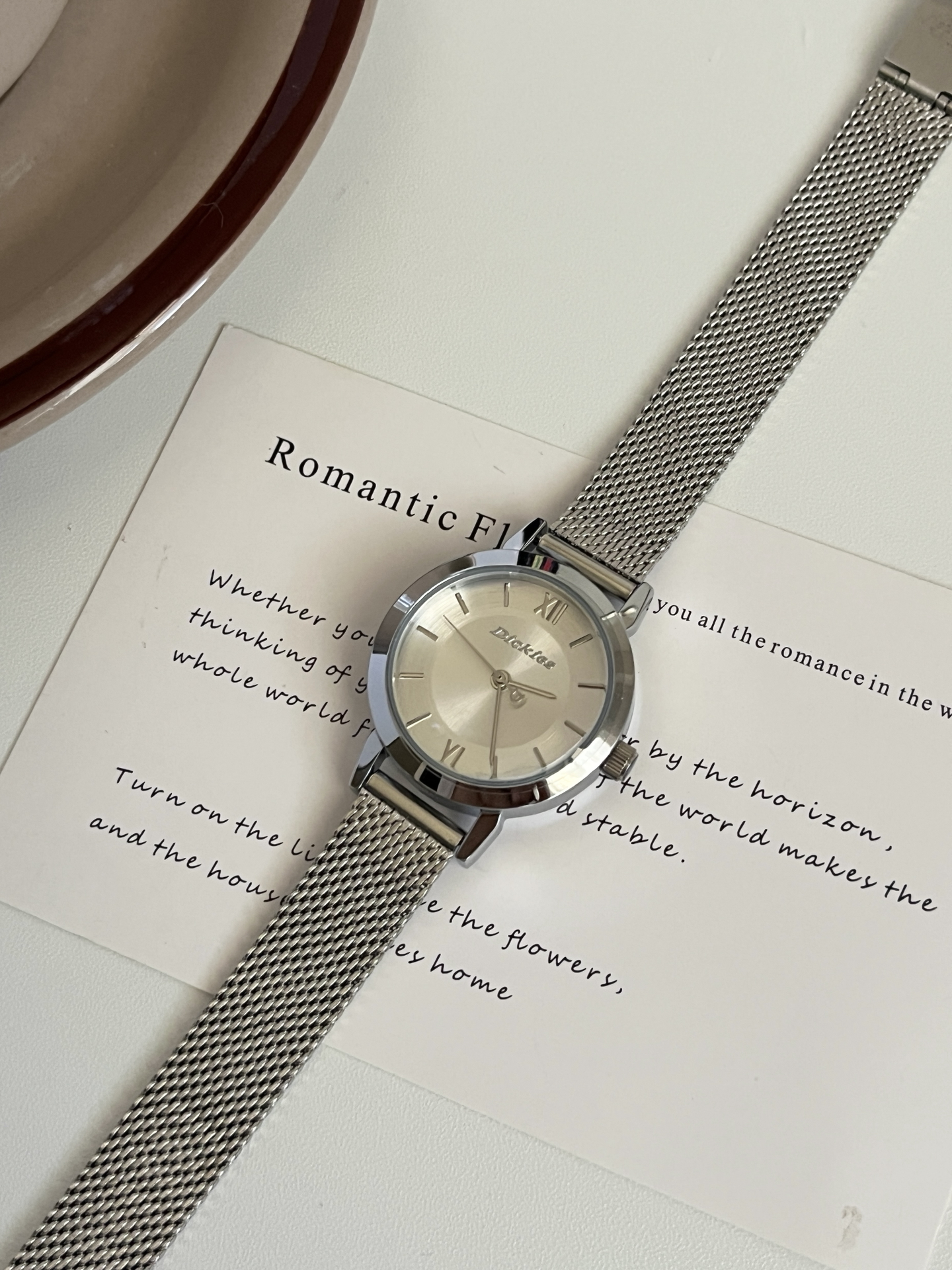 代購-Dickies 手錶 石英機芯  經典圓盤 米蘭編織 極簡輕奢 歐美感女錶