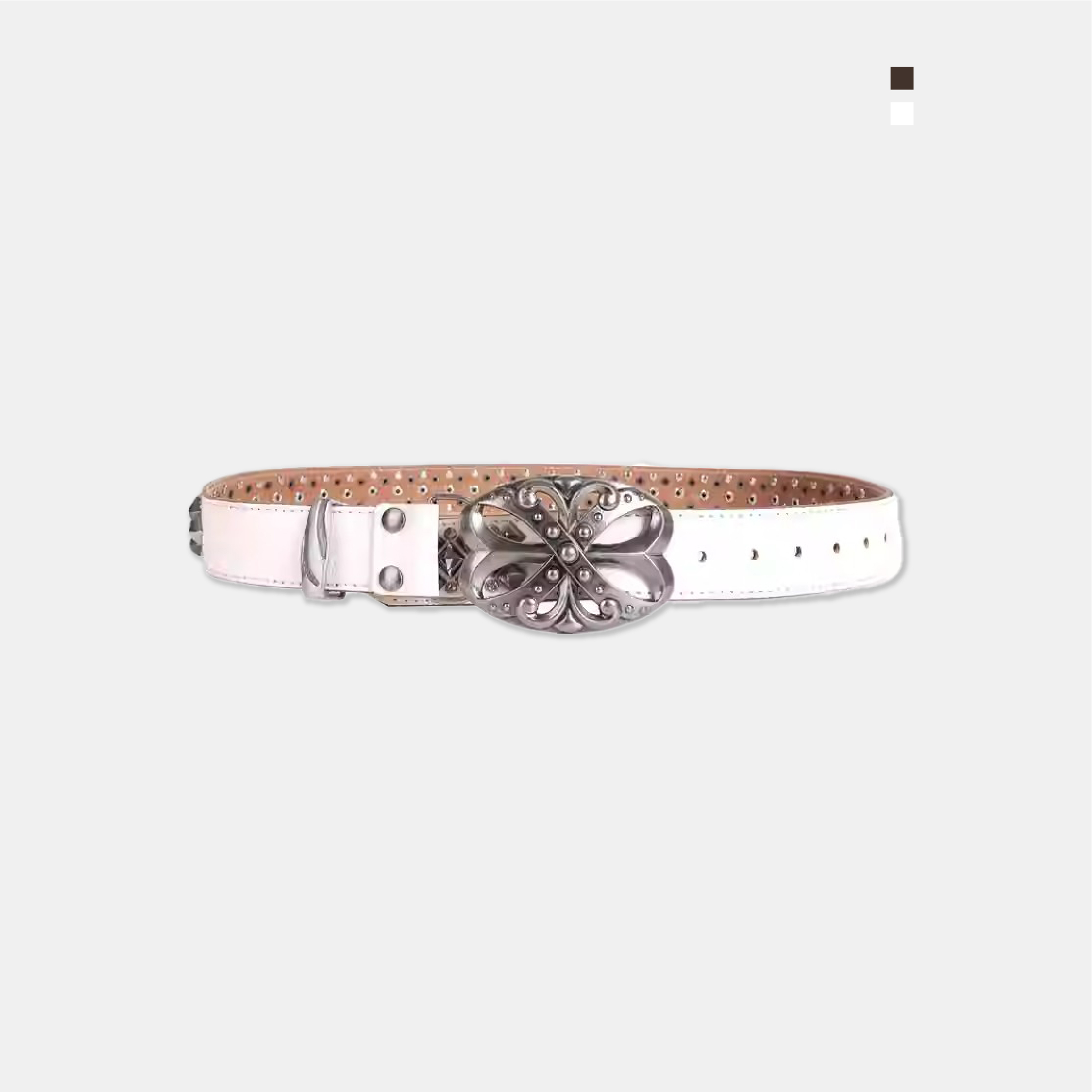 DND4DES 復古 龐克 雕花 重工 金屬 皮帶