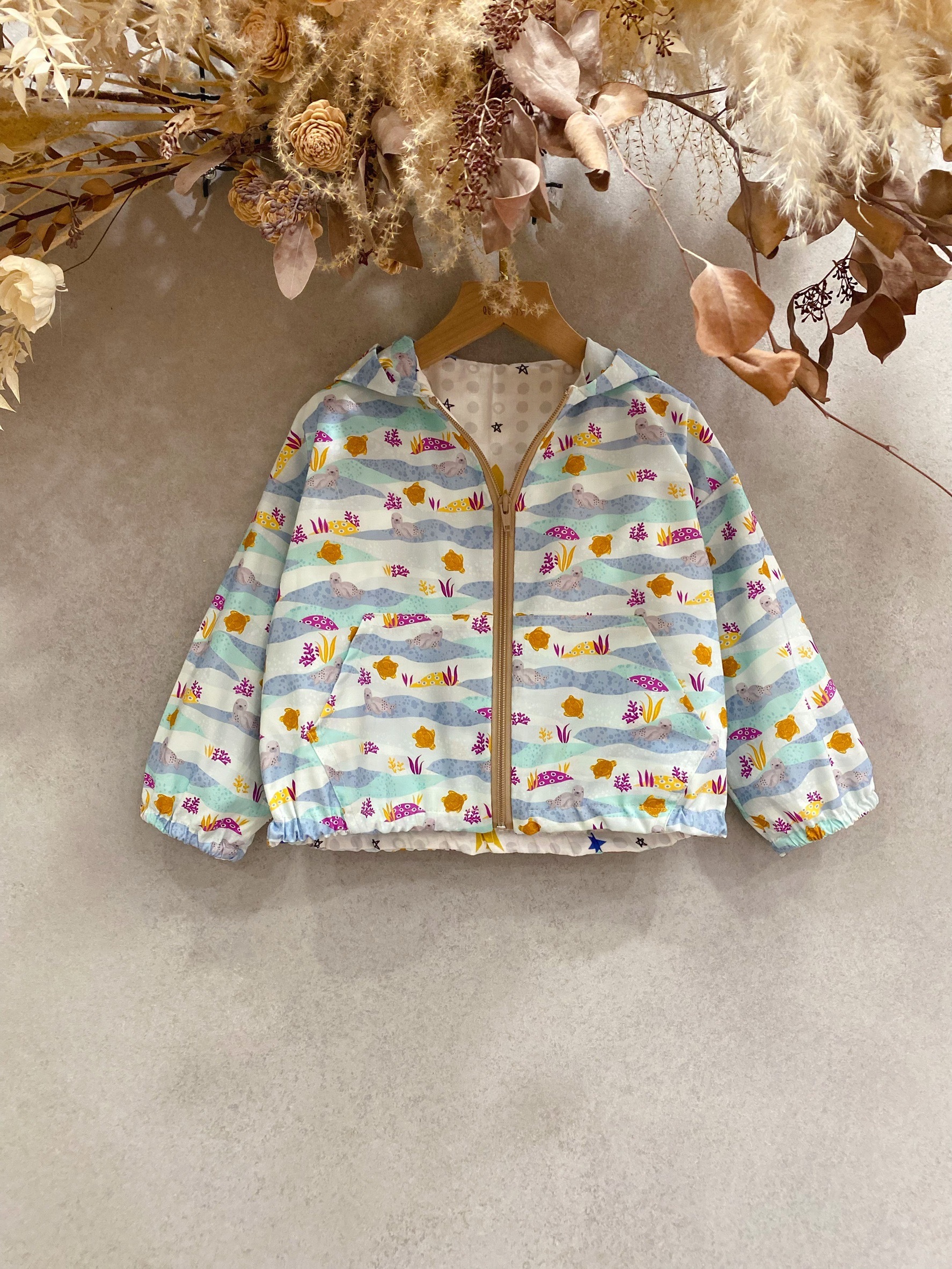 藍海龜 雙層拉鍊外套（90）