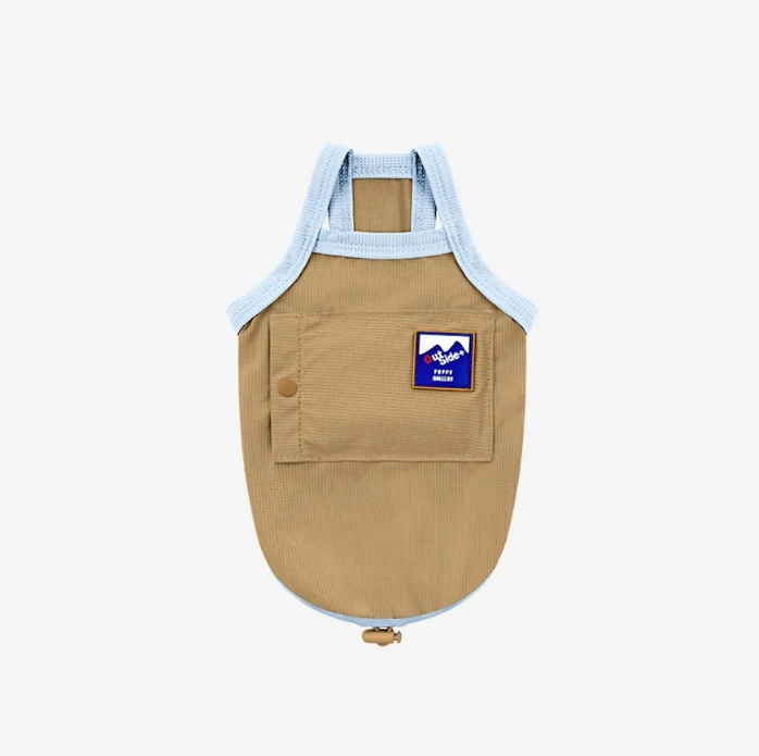 Puppy gallery🇰🇷 | 外出涼感背心 藍棕 狗狗涼感衣 貓咪涼感衣 寵物涼感衣