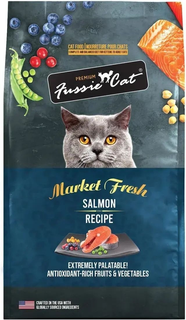 Fussie Cat Market Fresh Grain-Free Salmon Cat Food. 10lb