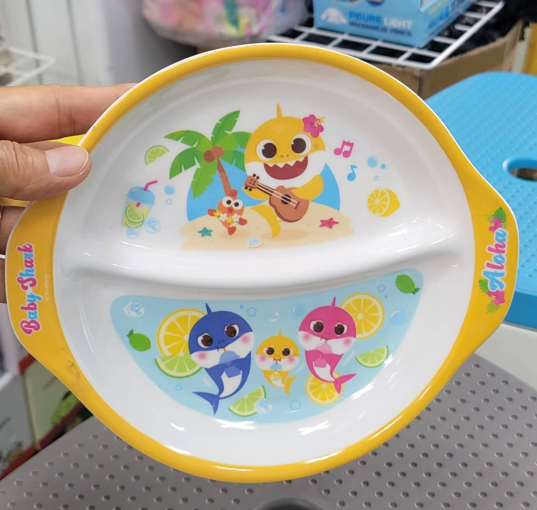 韓國直送 新款 Baby Shark 兒童分隔碟 -兩格