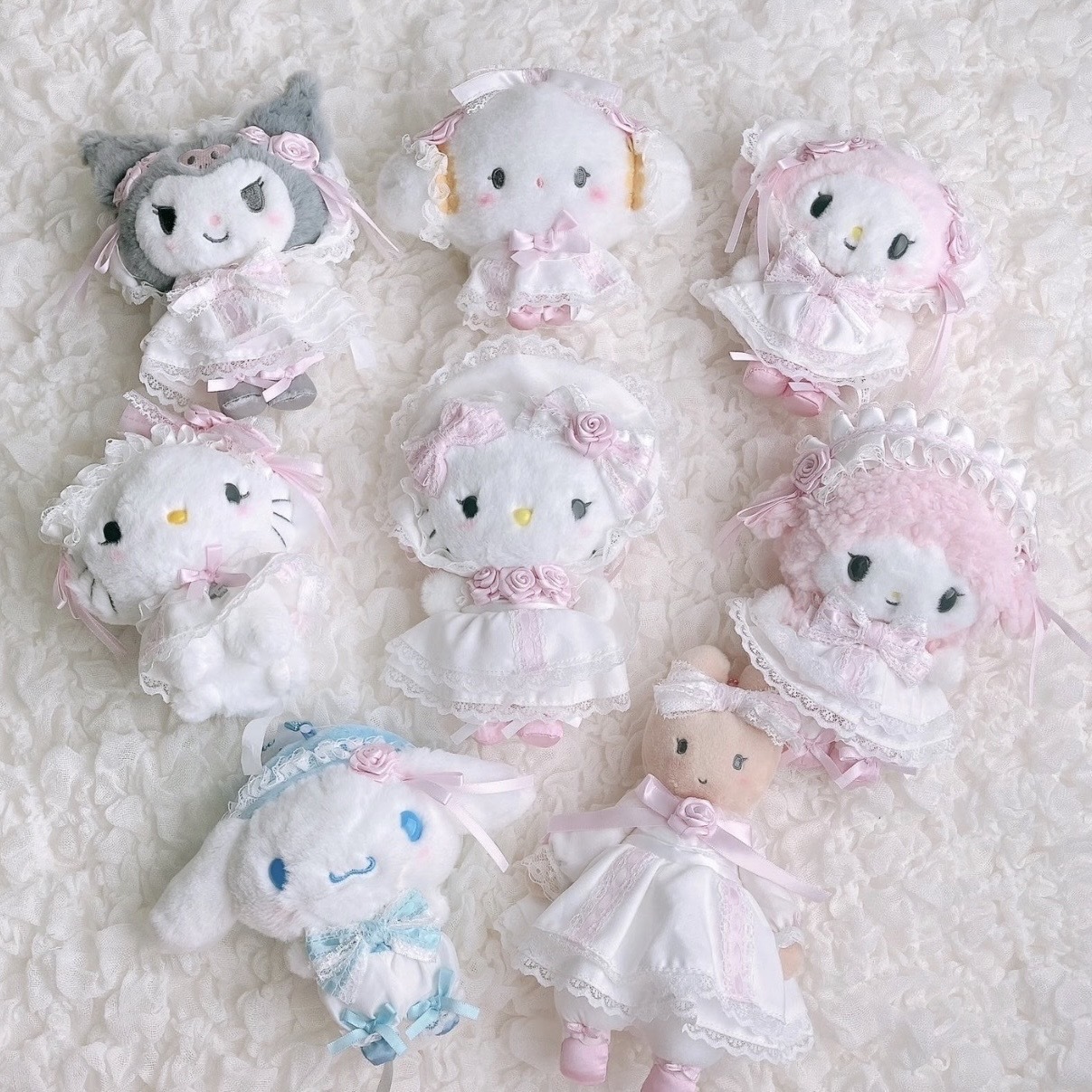 SANRIO 白婚紗 蕾絲 吊飾 三麗鷗 HELLO KITTY 美樂蒂 代購