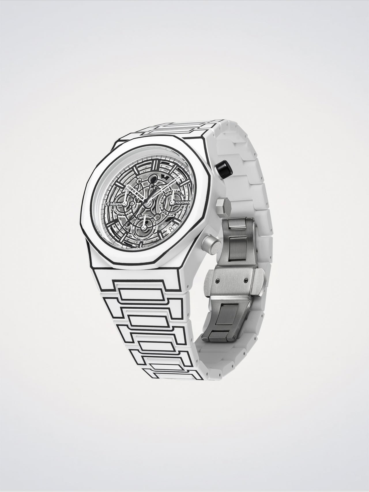 Polychrono 40.5mm - White Sketch