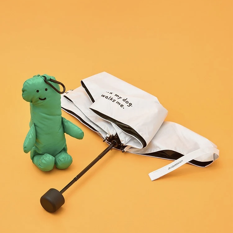 JOGUMAN 晴雨兩用 折疊雨傘 恐龍 臘腸狗 附收納袋 韓國