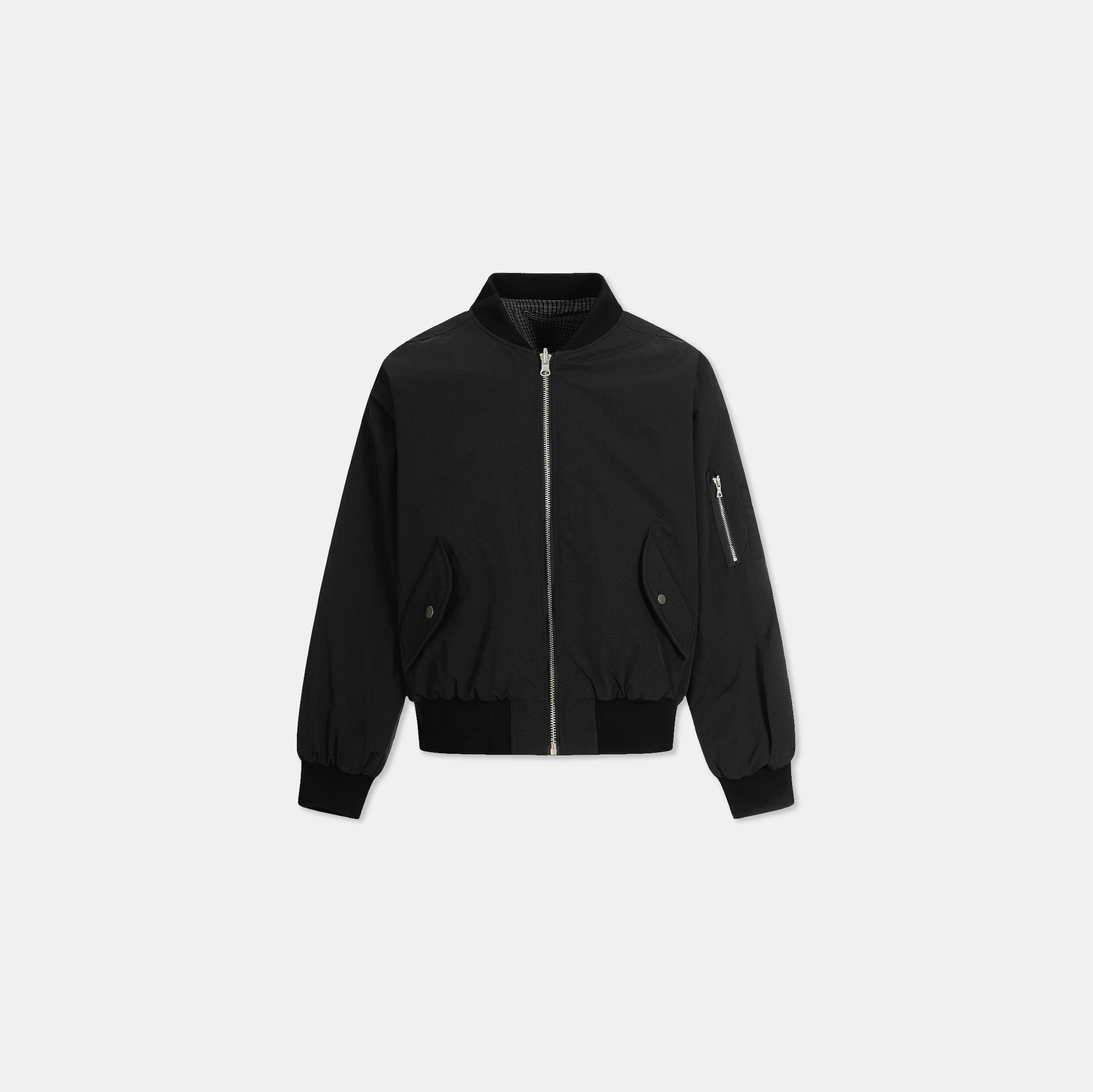 ACR 夜幕 雙面穿 立領 格紋 外套