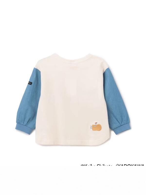 2025 麵包小偷 童裝拼接袖長袖Tee 90-140cm