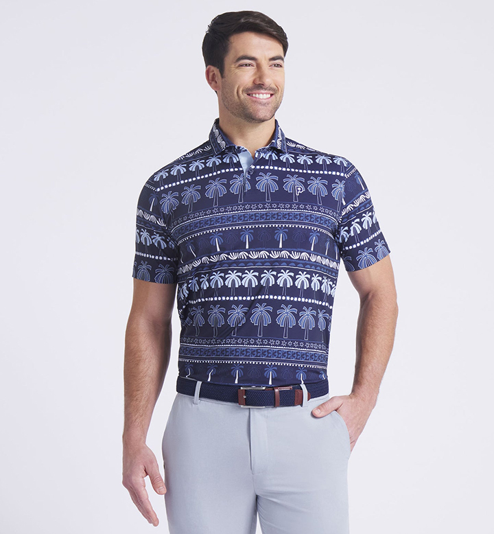 PUMA 男短袖POLO衫 #632264-01 ,藍(版型偏大)