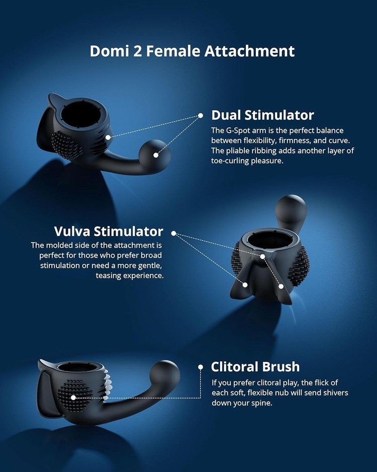 Lovense Domi 專用女性按摩套頭配件