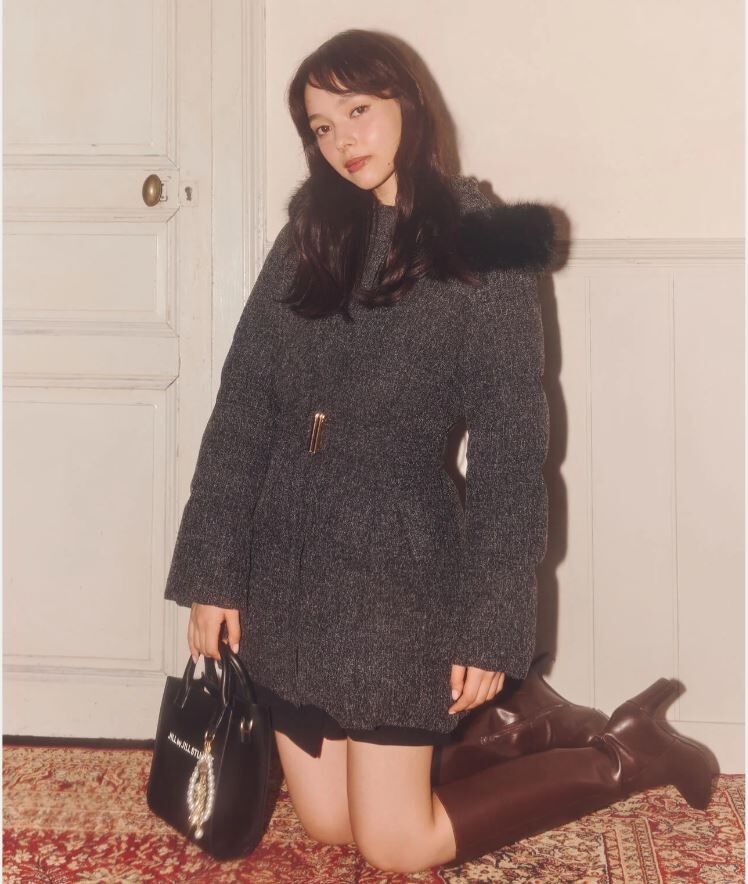 [預購] JILL by JILL STUART 腰帶修身羽絨外套