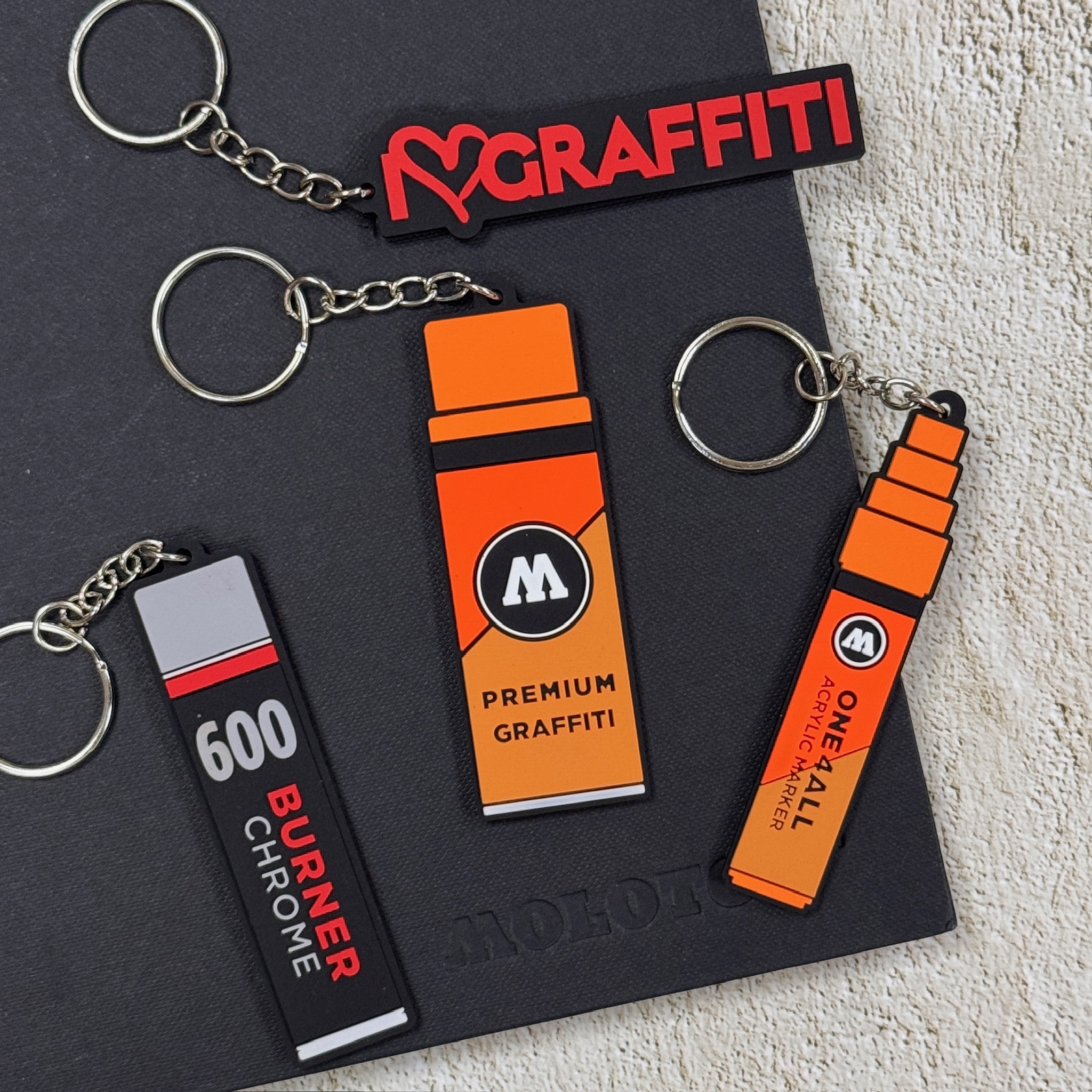 MOLOTOW｜Keychain 橡膠鑰匙圈