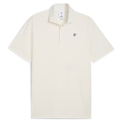 PUMA 男短袖POLO衫 #633029-01 ,白(版型偏大)