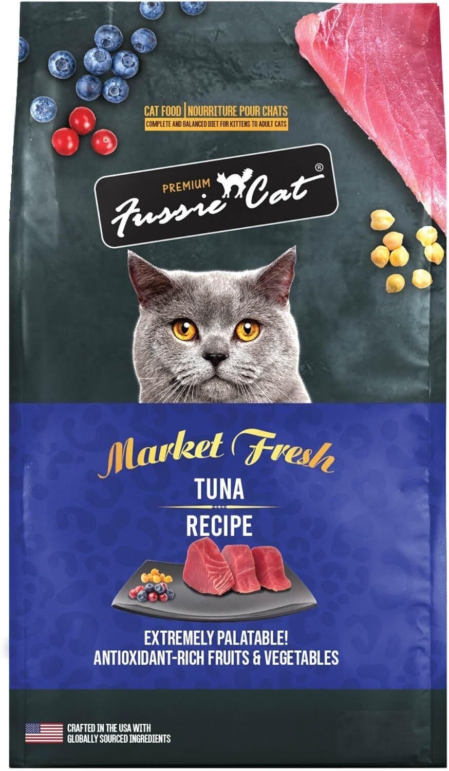 Fussie Cat Market Fresh Grain-Free Tuna Cat Food．10lb