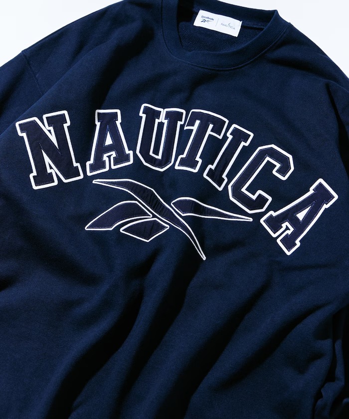 日本 Nautica x Reebok Arch Logo Sweatshirt