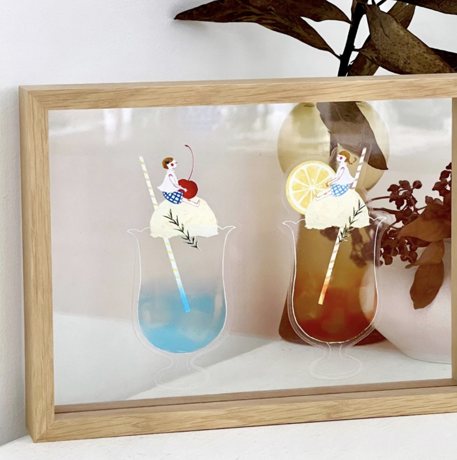 peco_days｜透明割型貼紙（2款可選）