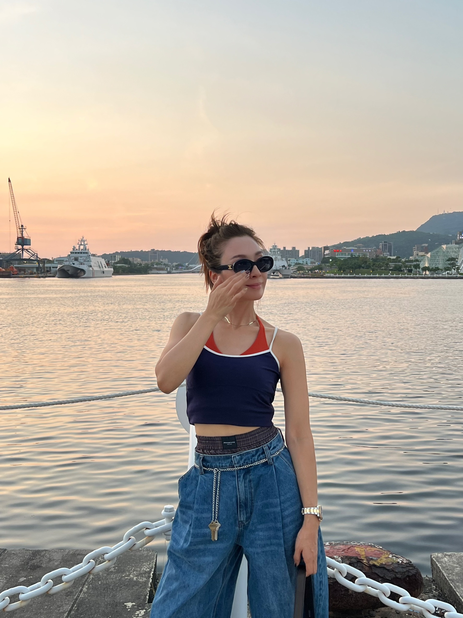 雙色繞頸小可愛(附罩杯)