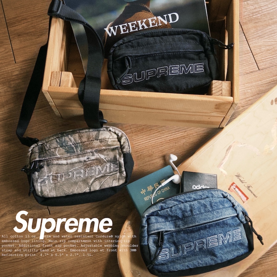 ｜開季秒殺🇺🇸｜SUPREME x CORDURA ® 3M反光Logo 側背包