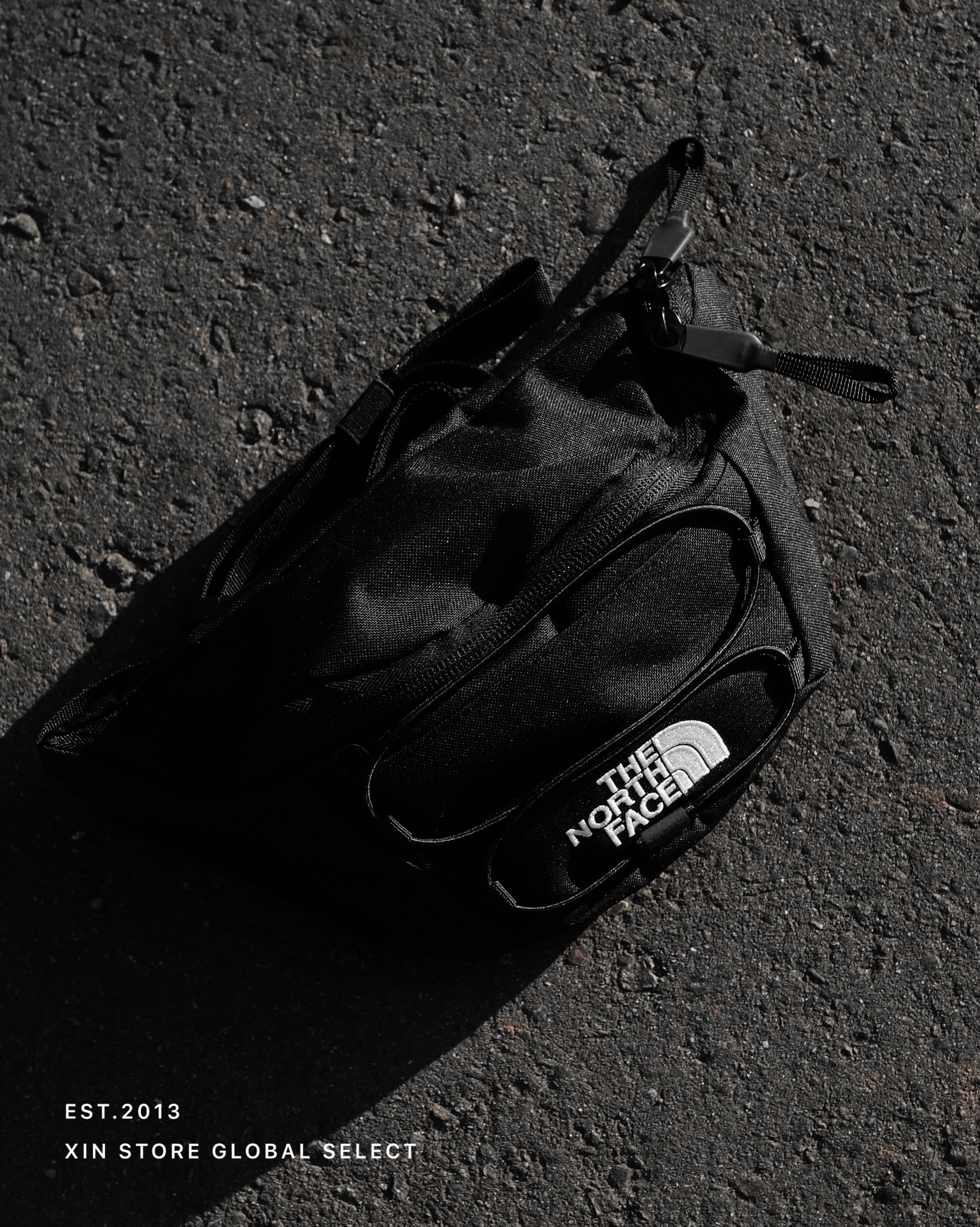 【現貨】The North Face TNF 北臉 小標 輕巧 腰包 黑