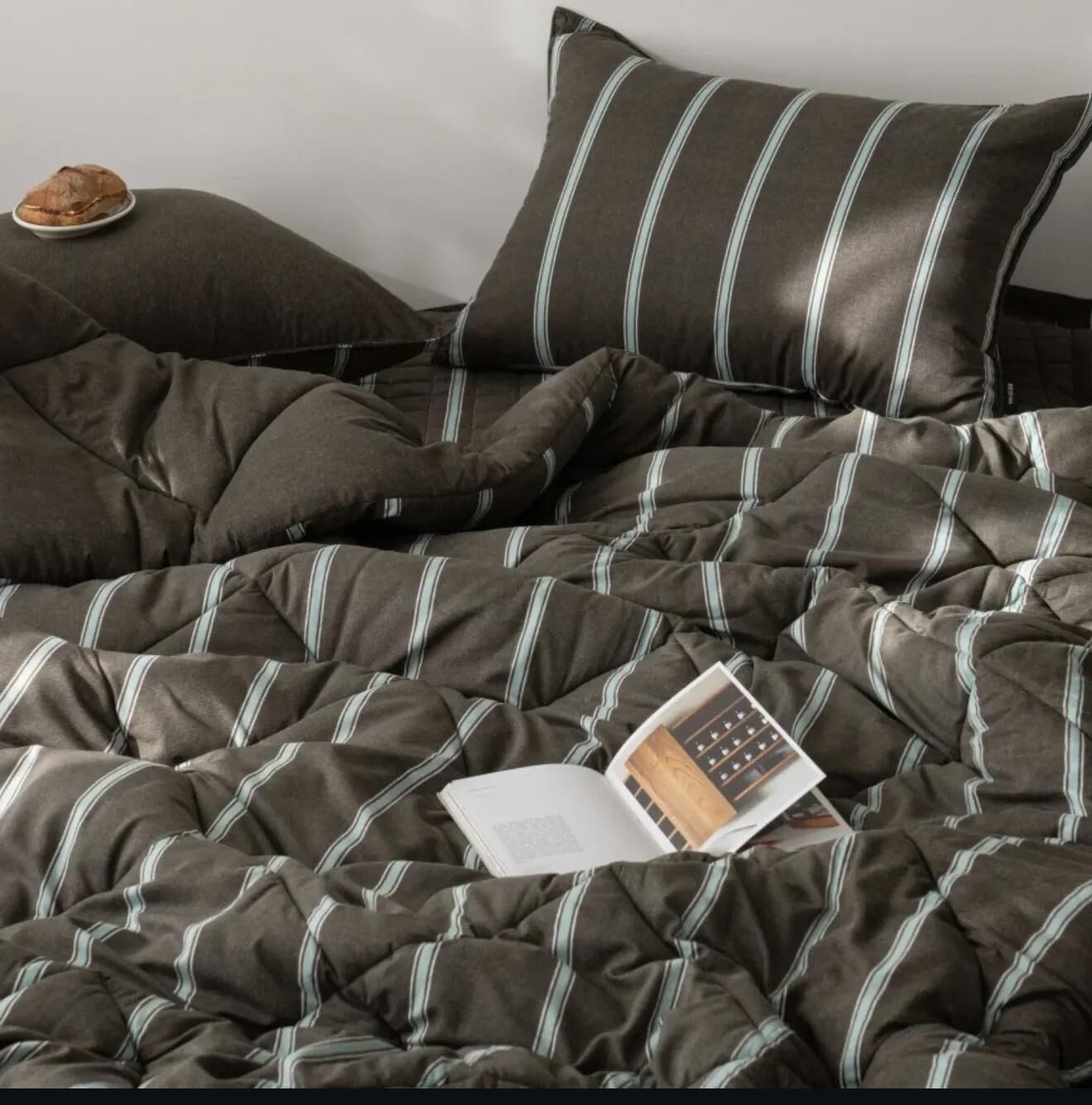 【直播】LL101422 100%極細纖維 條紋款四季厚被