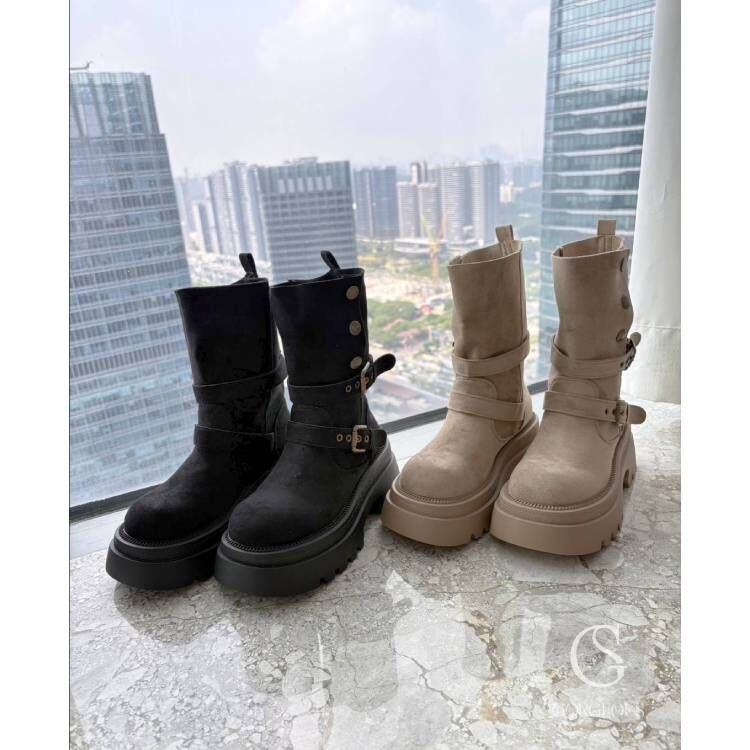 H132「隱藏麂皮靴❷」