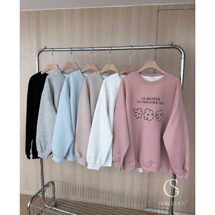 H86「時尚花花高磅情侶衣」