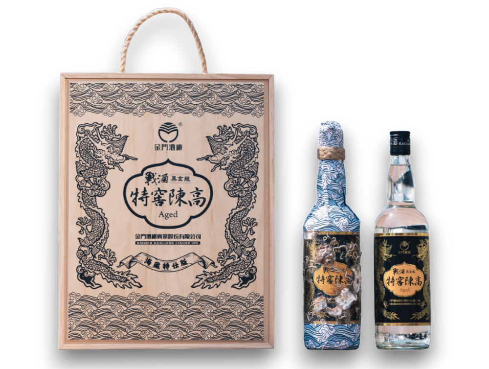 金門高粱49.9度 戰酒黑金龍特窖陳高7年醇：海藏特仕版