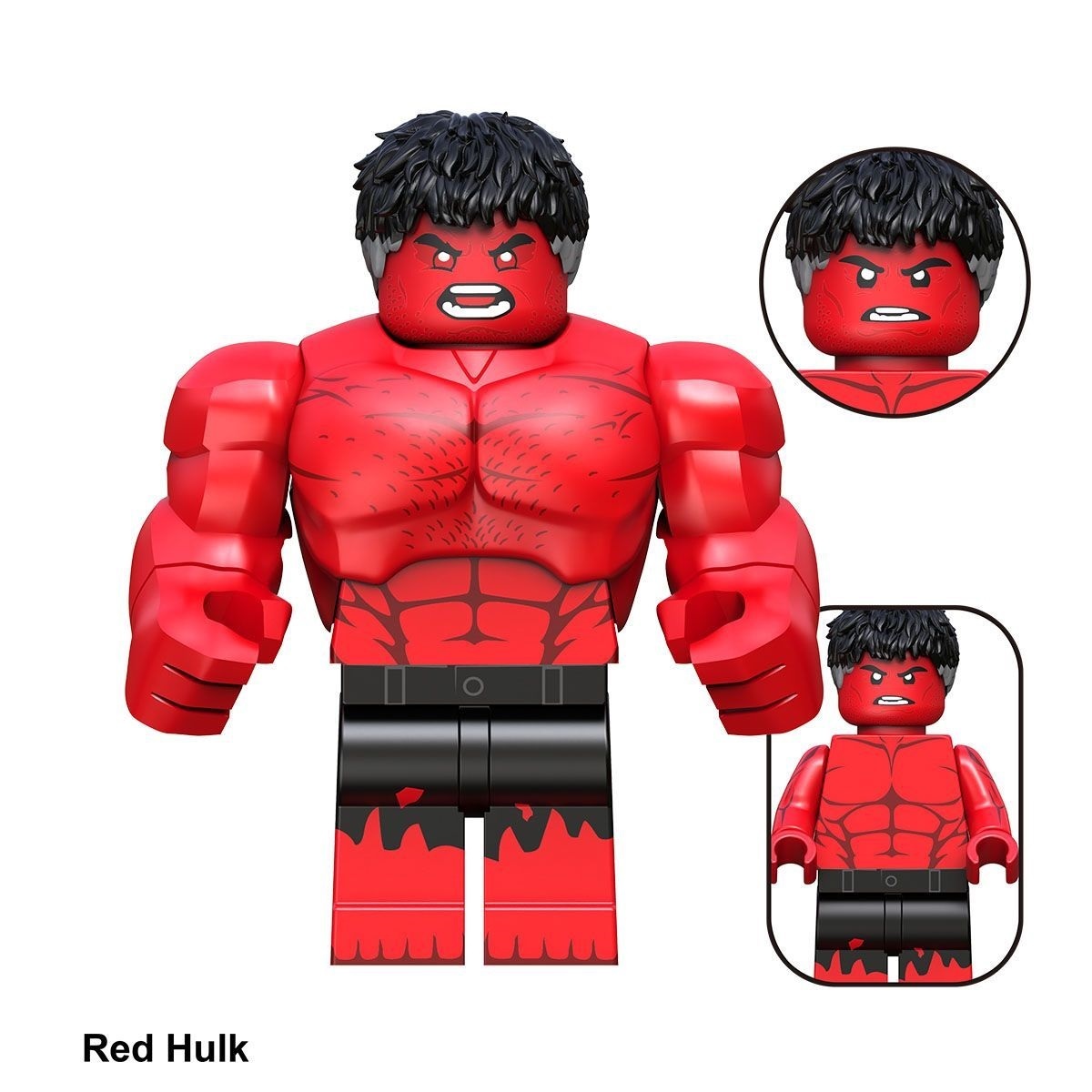 Red Hulk Custom Minifigures Fit Lego TV6217 TV1141