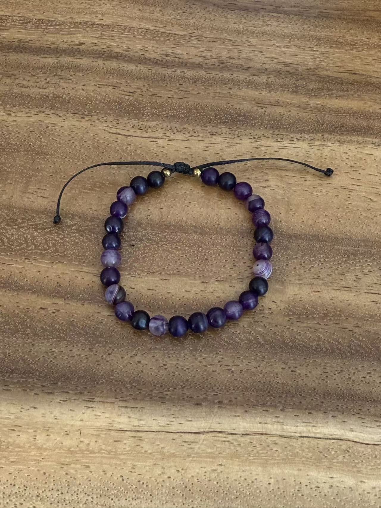 泰國馬達加斯加瑪瑙手串（K10 TH419）