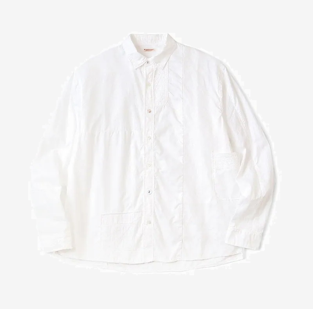 10/11 UPDATED: KAPITAL COTTON AND LINEN PATCHWORK KATHMANDU SHIRT L/S - PRE ORDER ITEM (預訂中)