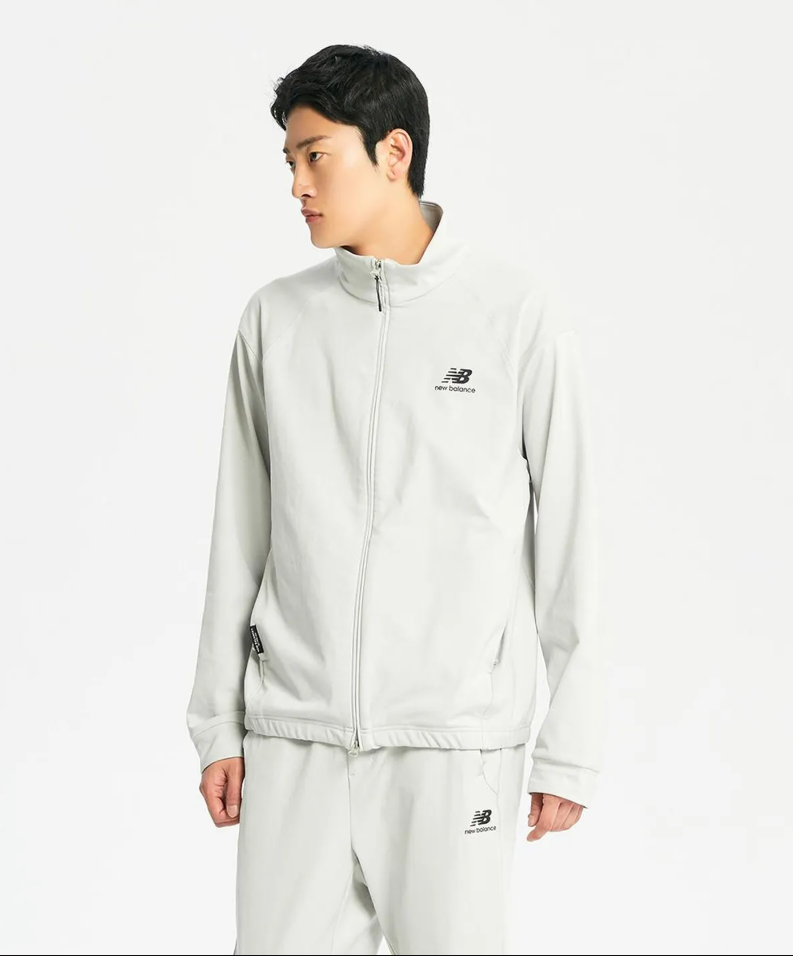 【直播】New Balance LL1011403 運動外套 (淺灰色)