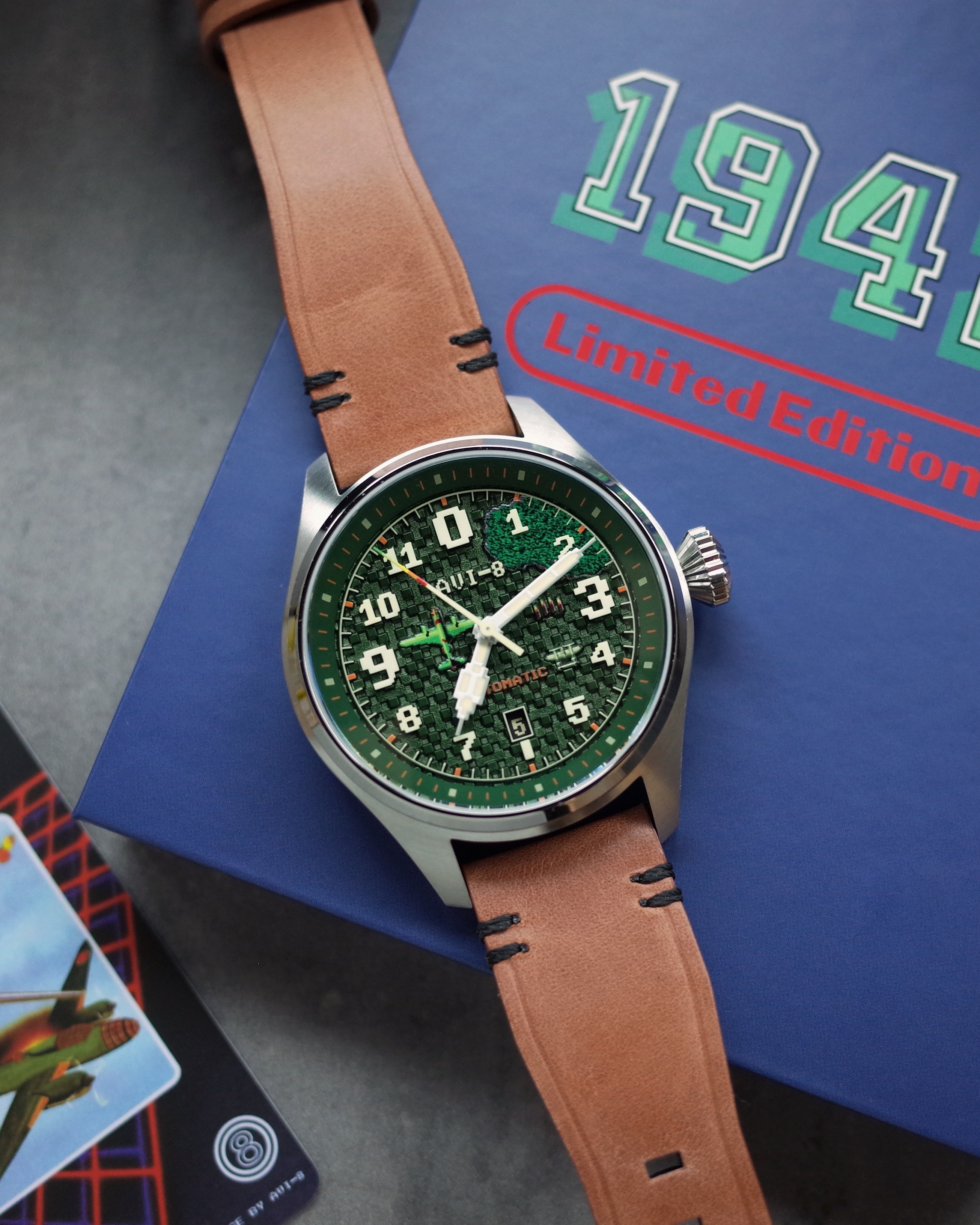 AVI-8 Capcom 1942 Pixel Limited Edition Green Ace AV-4126-03