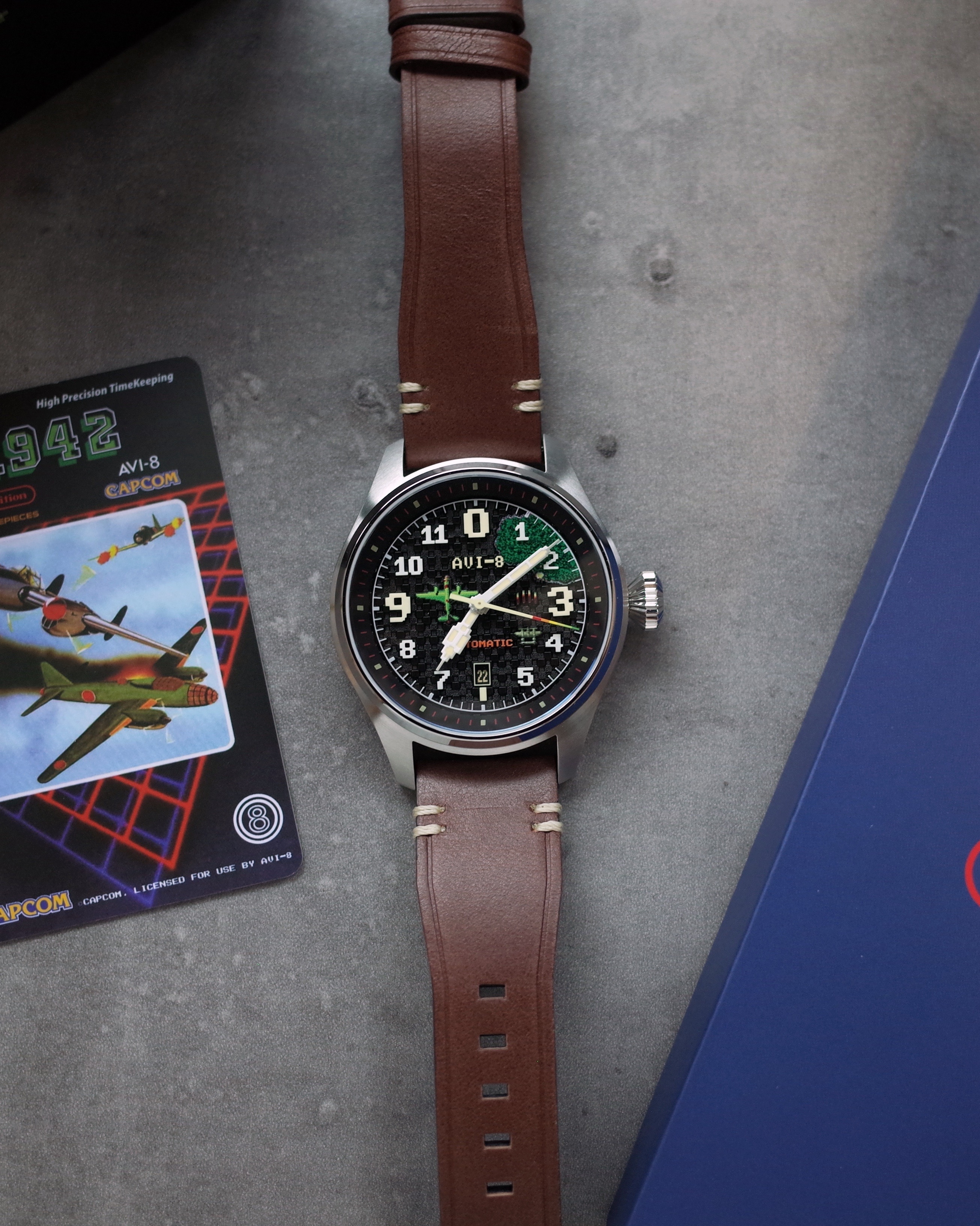 AVI-8 Capcom 1942 Pixel Limited Edition Onyx Ace AV-4126-01