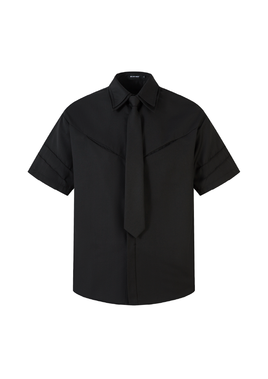 - SIMPLEACTION - 美式雙層設計解構襯衫