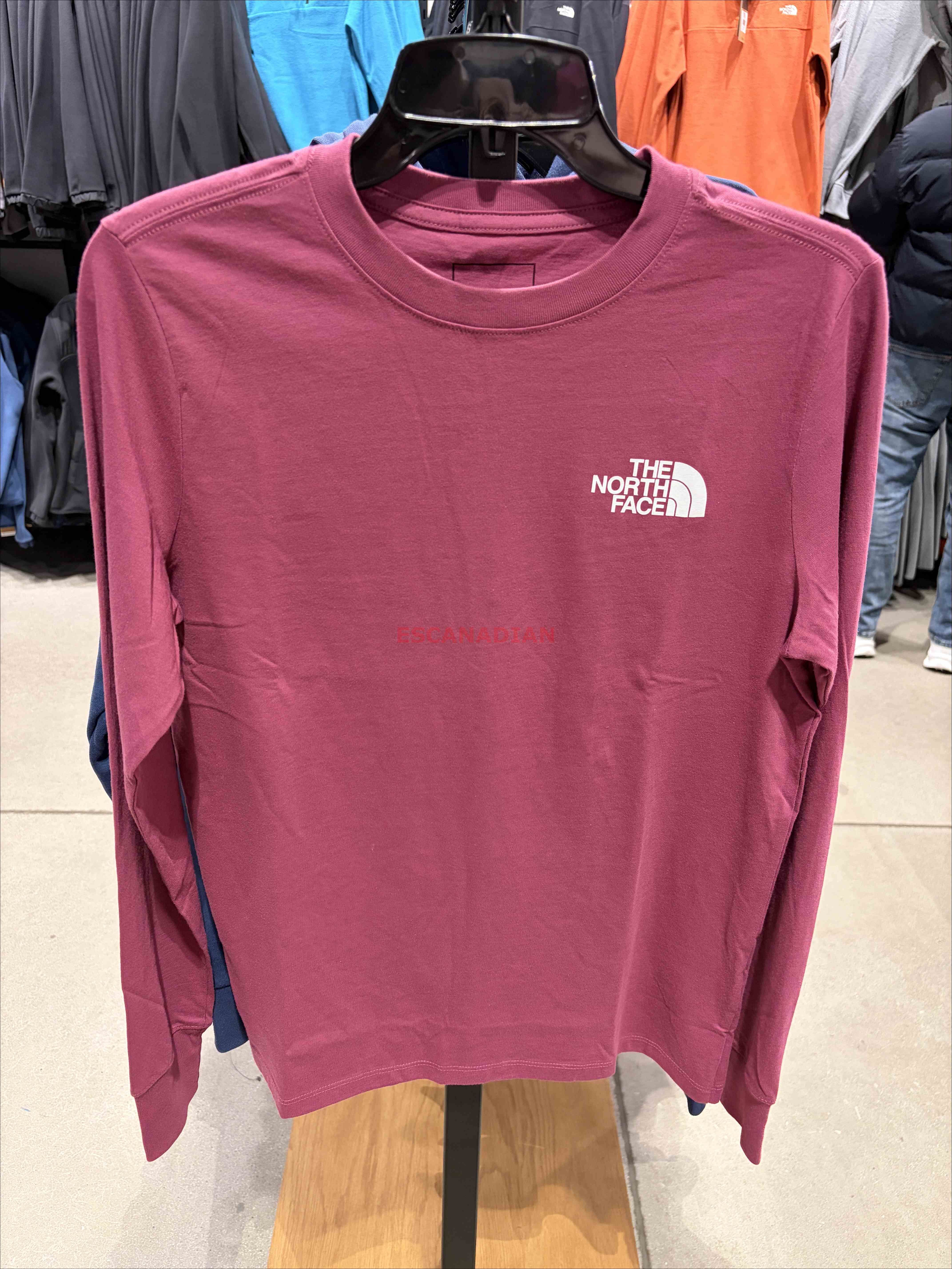 THE NORTH FACE 女大人 經典正反LOGO 長TEE (前小後大)