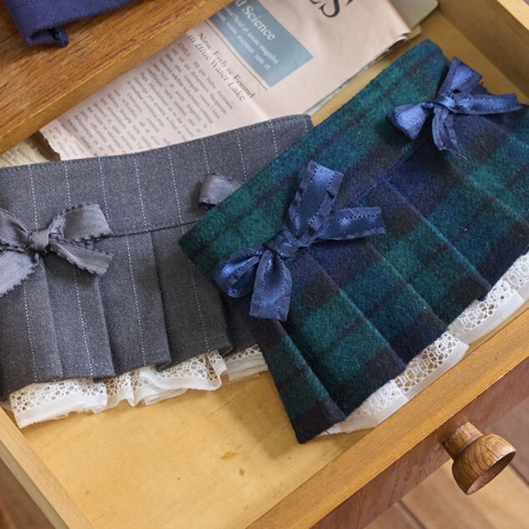 Preppy學院風-高腰百摺裙-綠格GreenCheck- It’s sunny outside