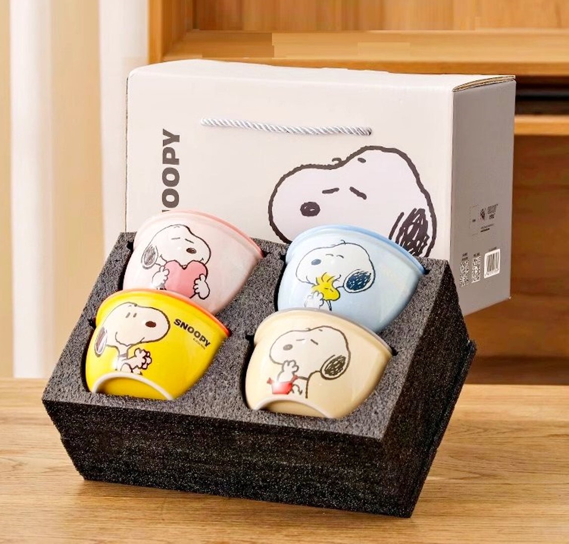 史努比 | 4P陶瓷碗禮盒套裝