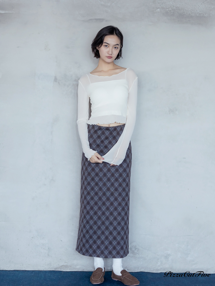 木耳透膚長袖上衣 PizzaCutFive PCF253403008