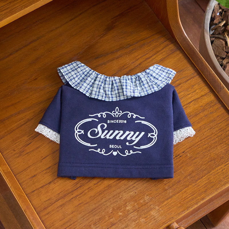 學院荷葉領上衣 Highteen Frill Collar MTM -Navy 海軍藍-  It’s sunny outside