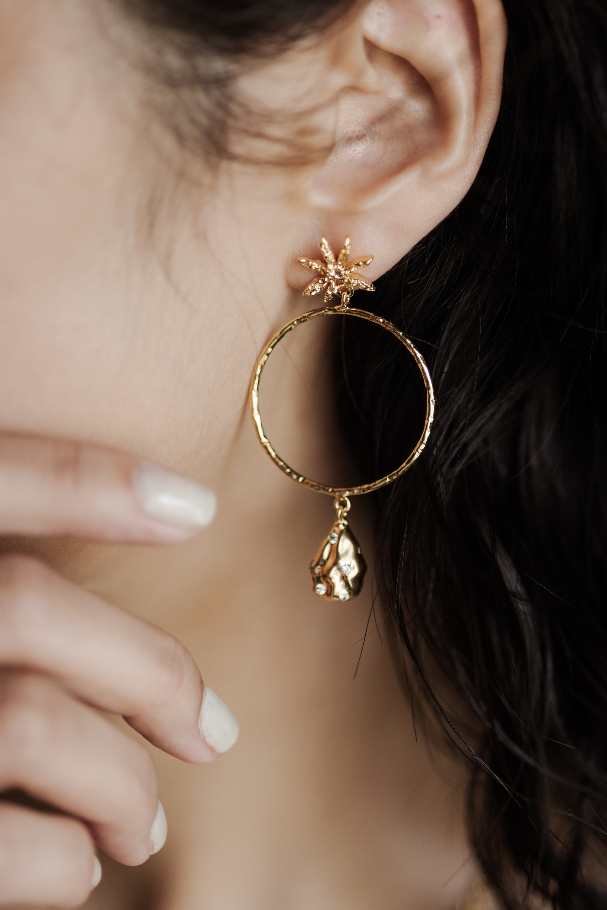 【 Jewelry 】圈圈珍珠與星耳環