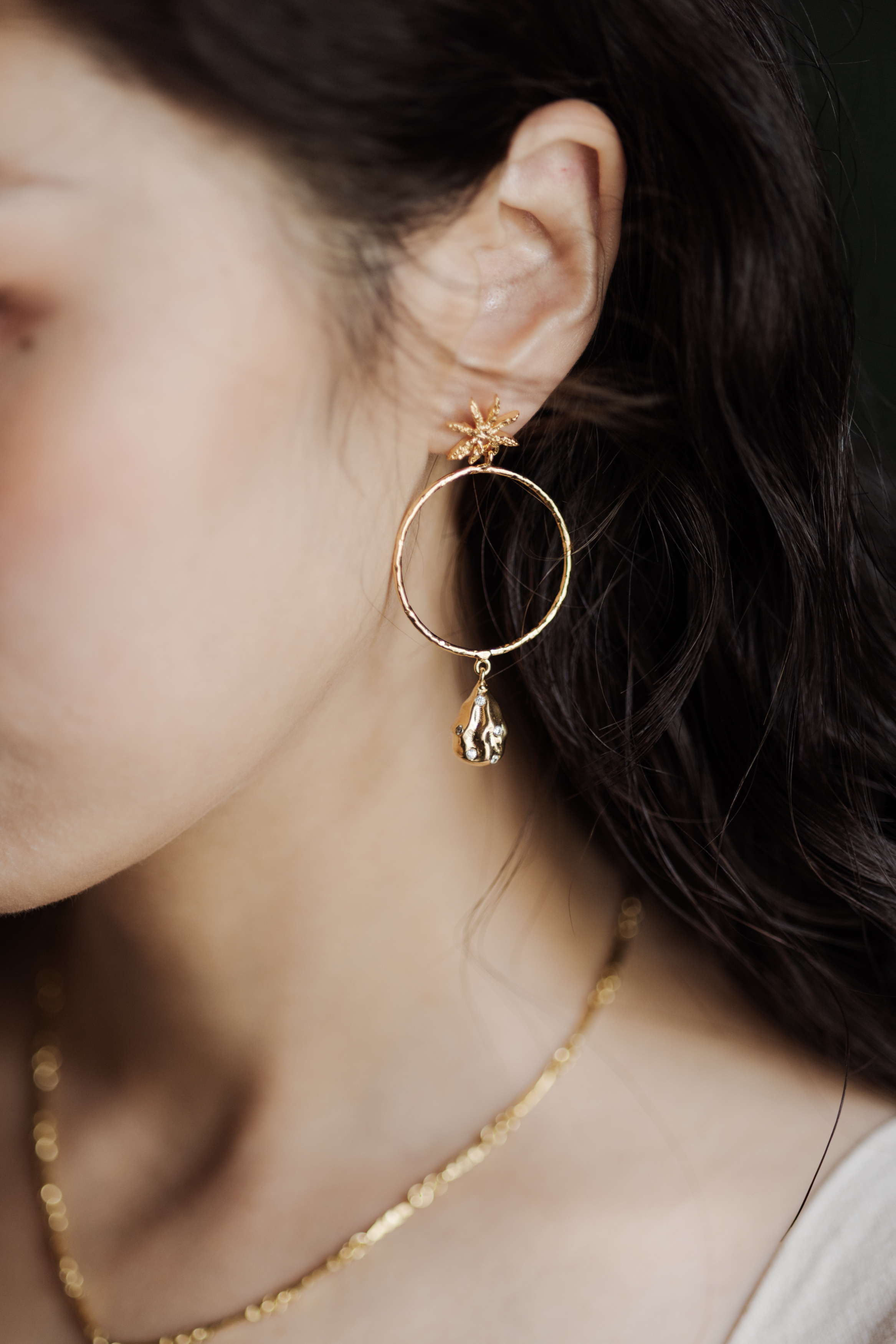 【 Jewelry 】圈圈珍珠與星耳環