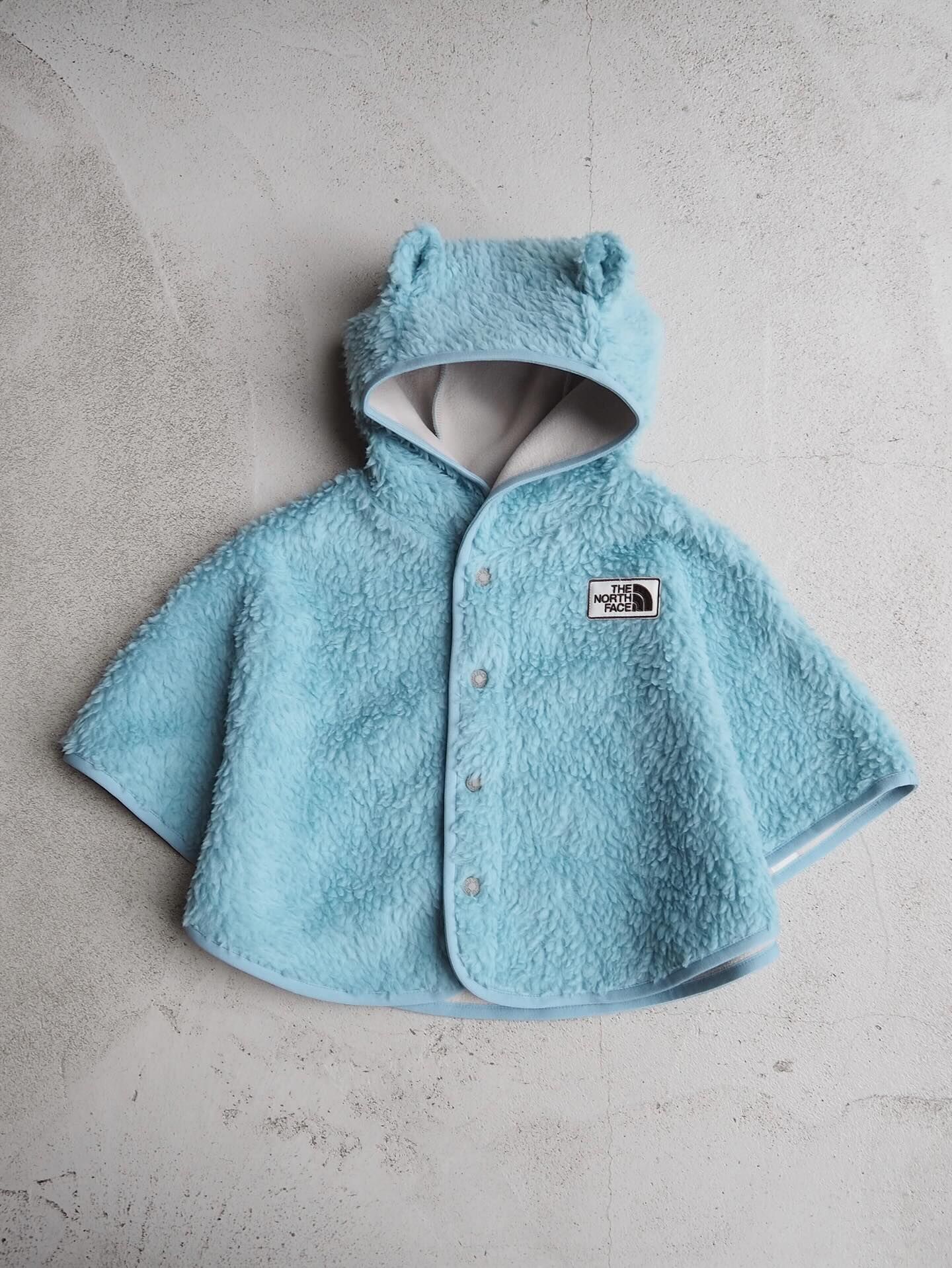 預購┃日本 嬰兒 THE NORTH FACE B Cuddle Fleece Poncho 毛毛 披肩 斗篷